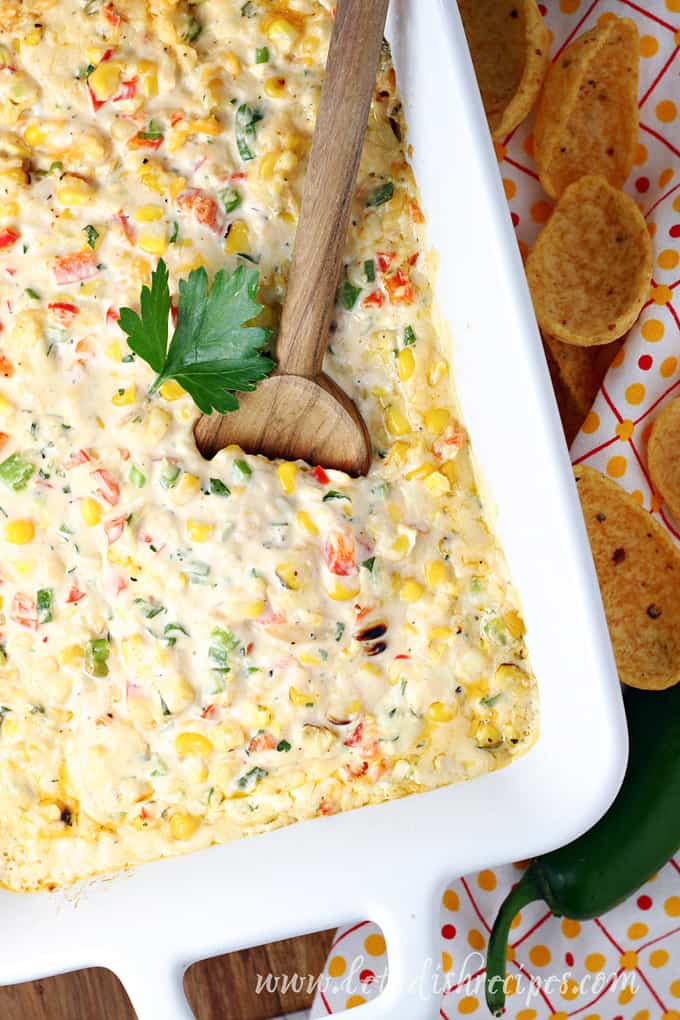 Roasted Corn and Jalapeno Dip