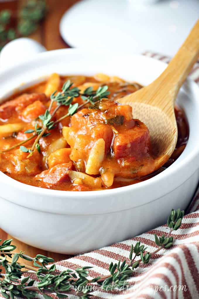 Easy Garden Vegetable Sausage Minestrone Soup (Trader Joe's Recipe)