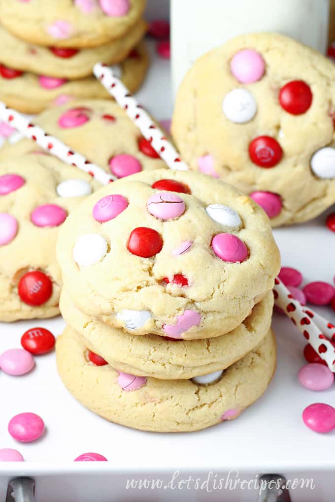 Big Soft M&M Sugar Cookies