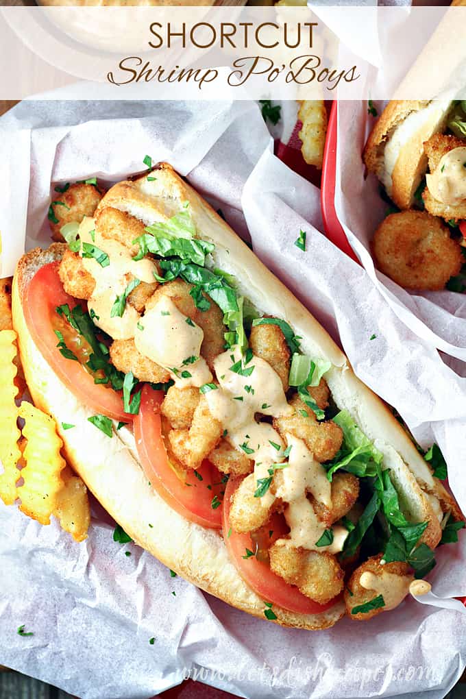 Shortcut Shrimp Po'Boy Sandwiches