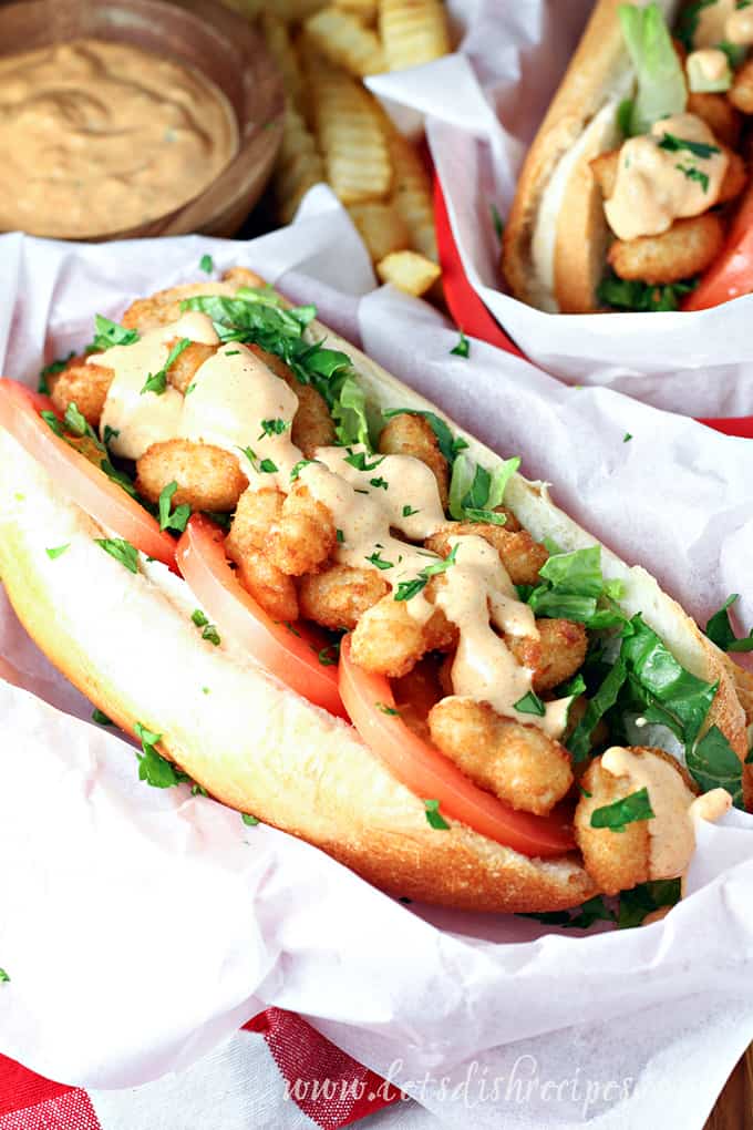 Shortcut Shrimp Po'Boy Sandwiches