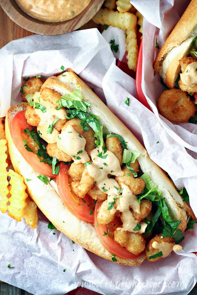 Shortcut Shrimp Po'Boy Sandwiches