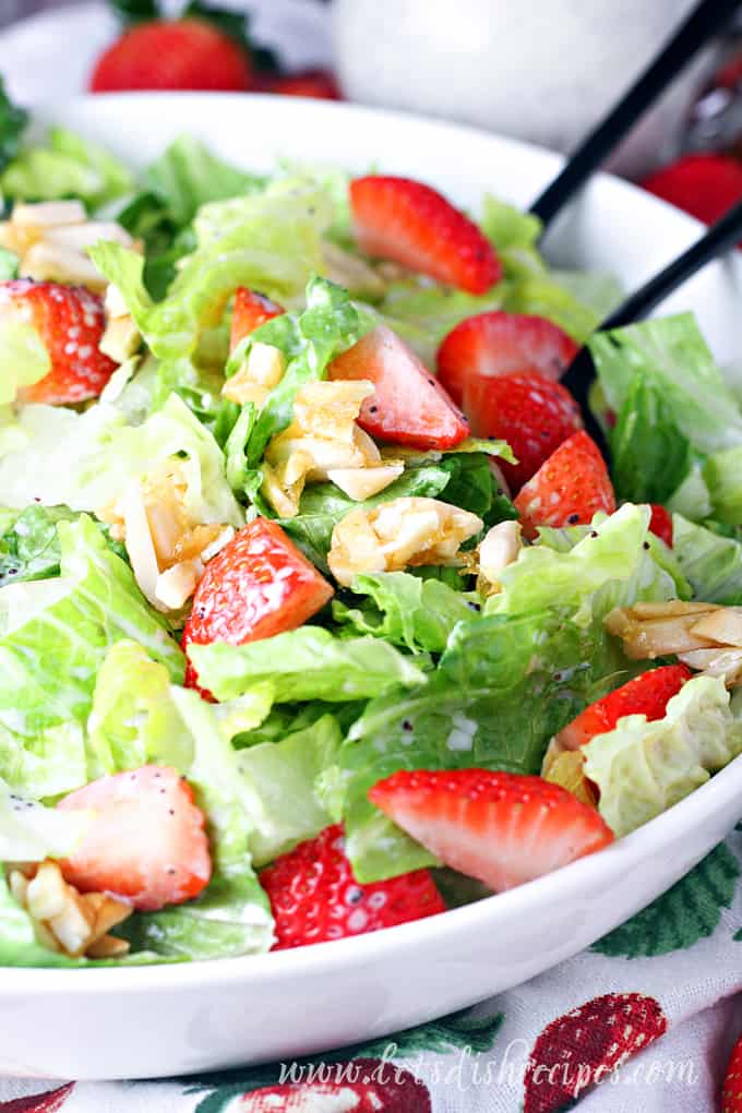 Strawberry Poppy Seed Salad with Candied Almonds