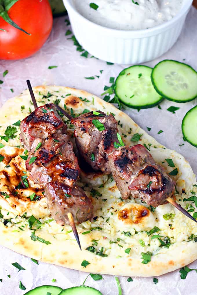 Grilled Beef Souvlaki