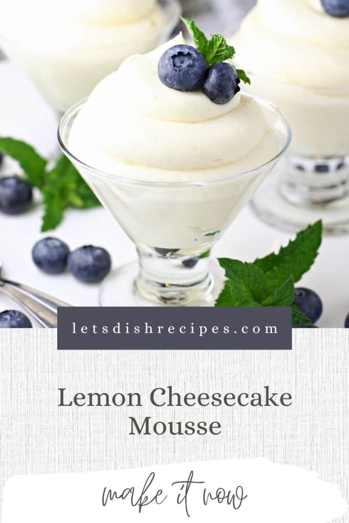 Lemon Cheesecake Mousse