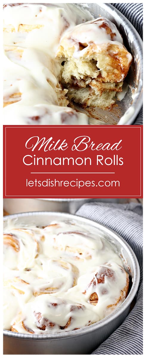 Fluffy Milk Bread Cinnamon Rolls