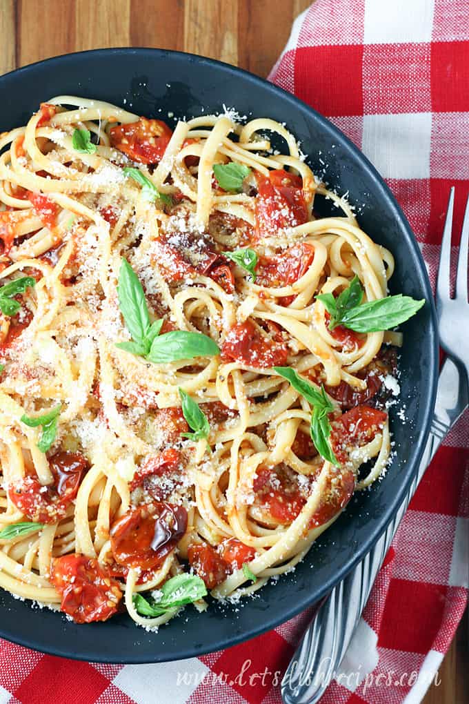 Balsamic Roasted Cherry Tomato Pasta