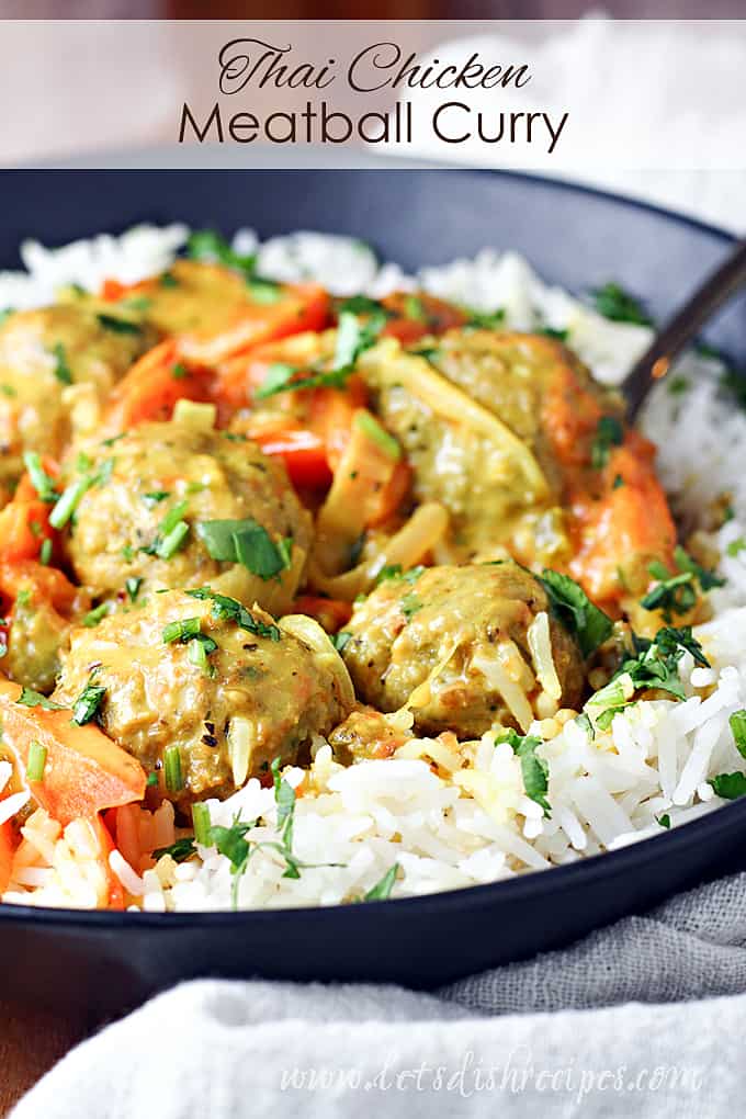 Thai Chicken Meatball Curry 