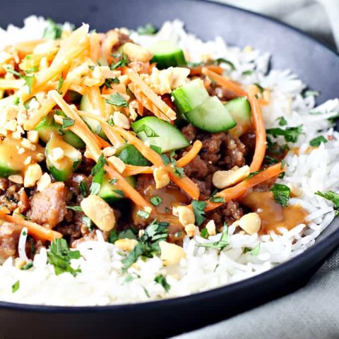 Pork Ginger Rice Bowls feature