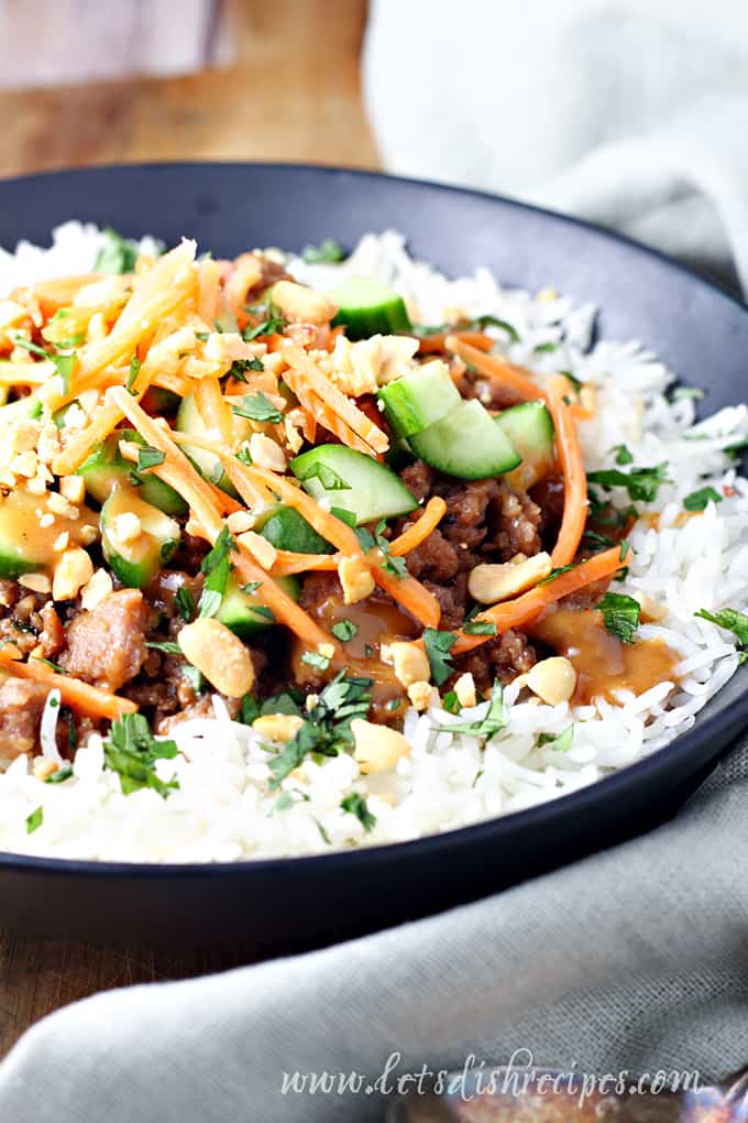 Pork Ginger Rice Bowls