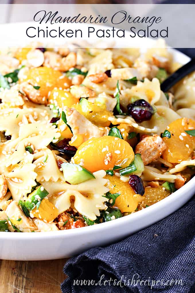 Mandarin Orange Chicken Pasta Salad