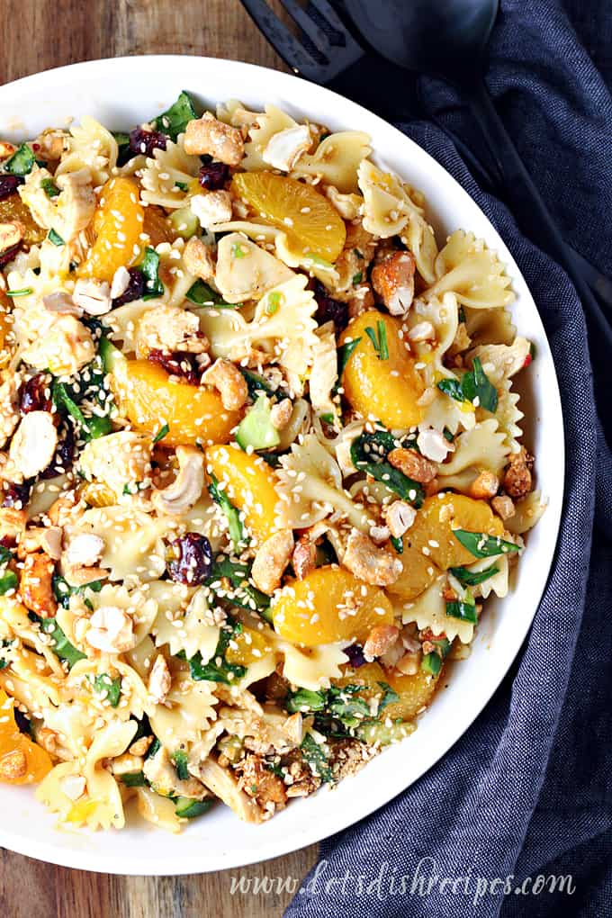 Mandarin Orange Chicken Pasta Salad