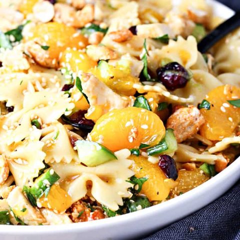 Mandarin Chicken Pasta Salad feature