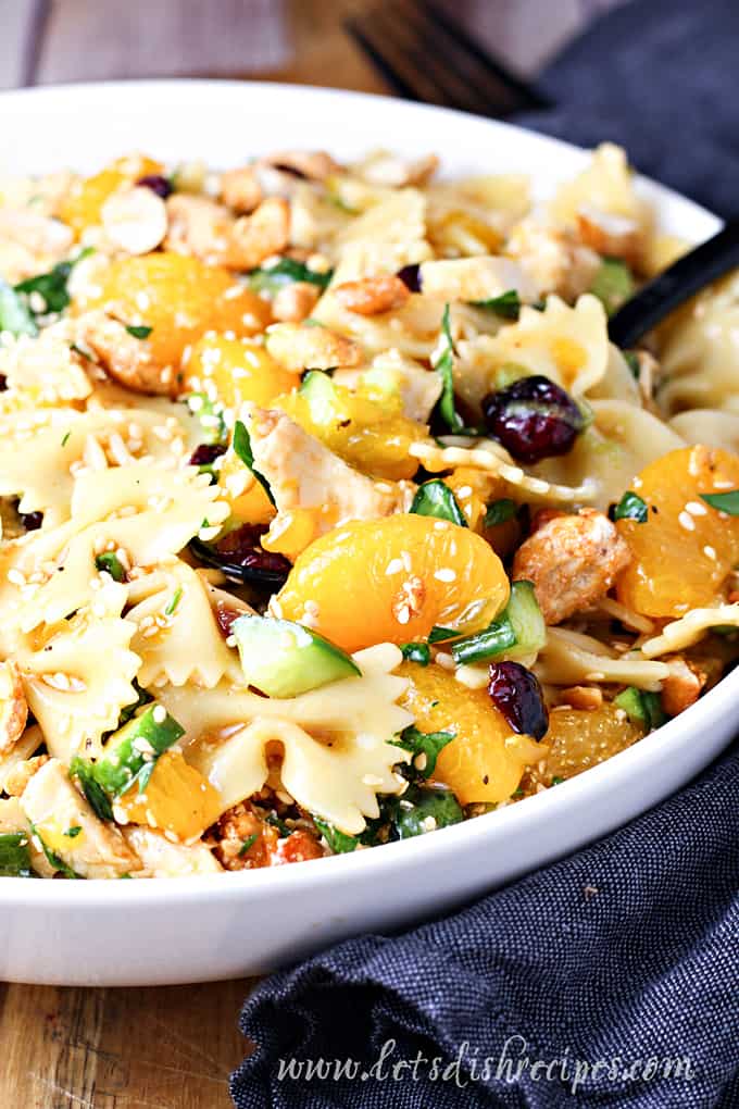 Mandarin Orange Chicken Pasta Salad