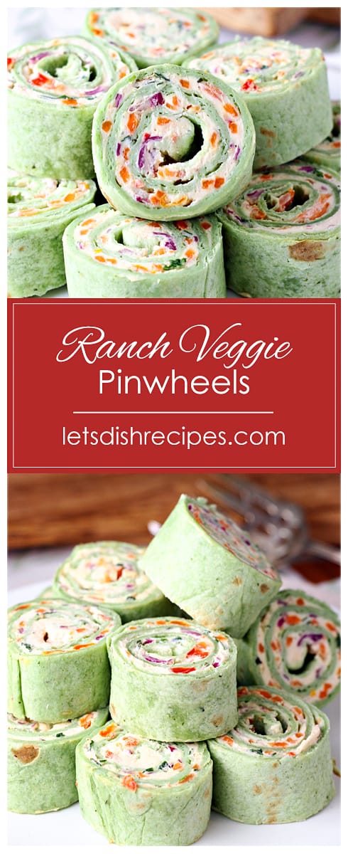 Ranch Veggie Pinwheels