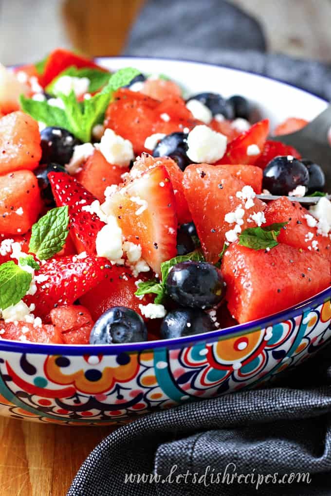 Berry Watermelon Feta Salad