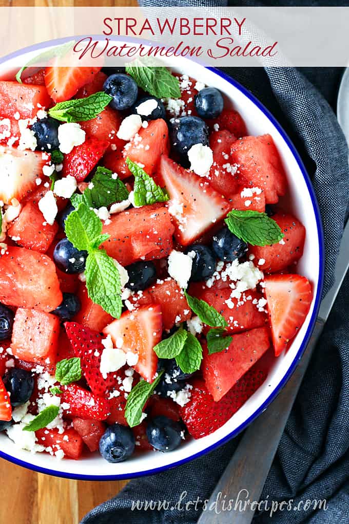 Berry Watermelon Feta Salad