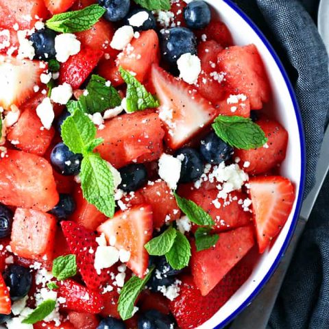 Strawberry Watermelon Salad feature