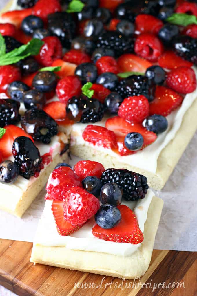 Deep Dish Fruit Pizza