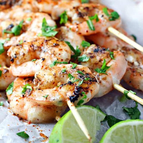 Grilled Cilantro Lime Shrimp feature