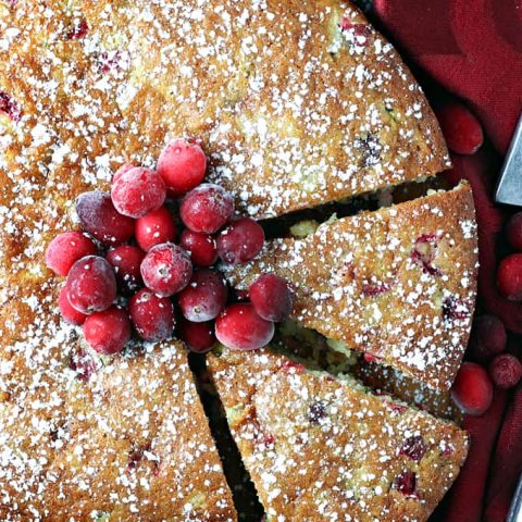 Cranberry Pineapple Zucchini Cake feature