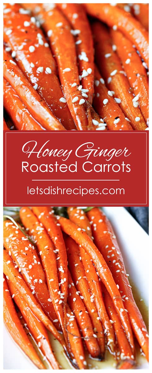 Honey Ginger Roasted Carrots