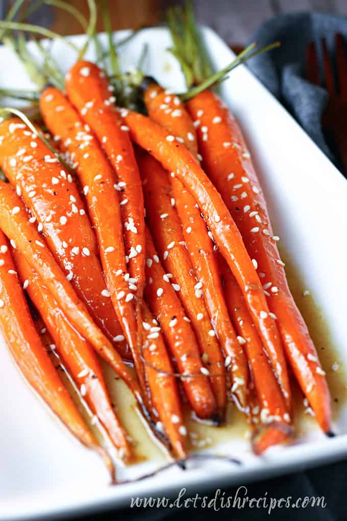 Honey Ginger Roasted Carrots