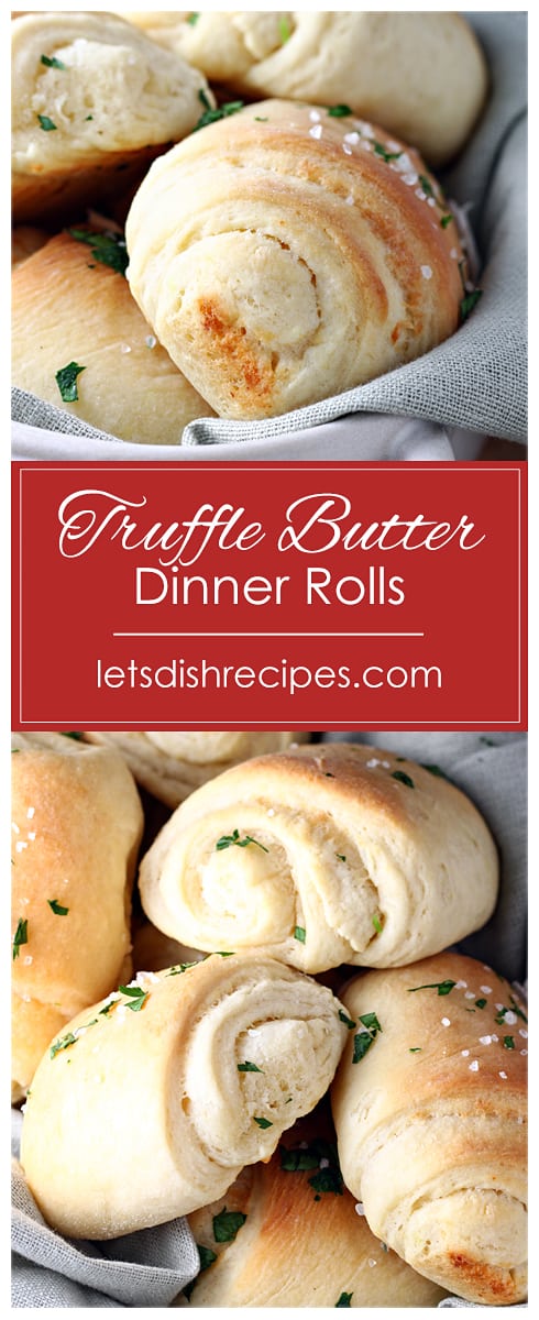 Parmesan Truffle Butter Dinner Rolls