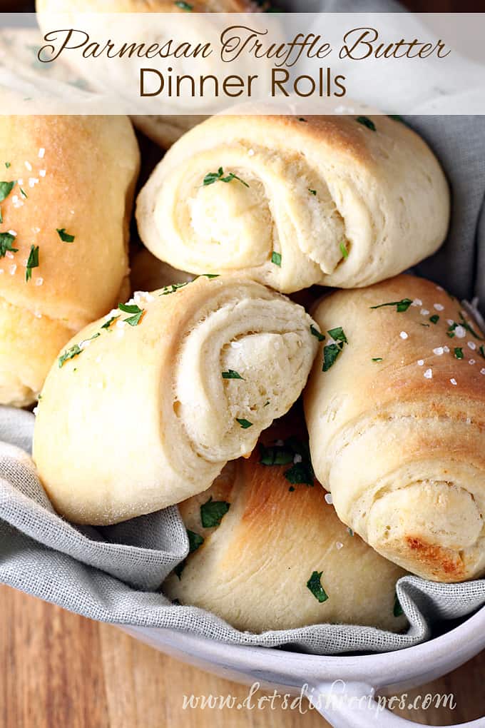 Parmesan Truffle Butter Dinner Rolls