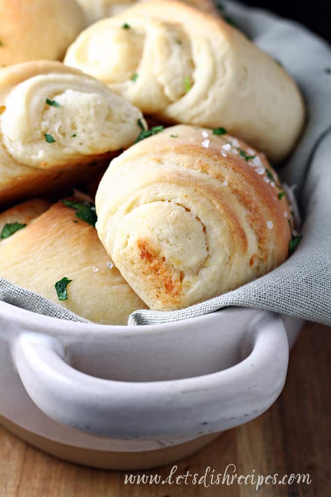 Parmesan Truffle Butter Dinner Rolls