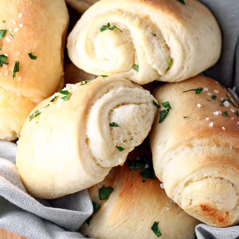 Parmesan Truffle Butter Dinner Rolls feature