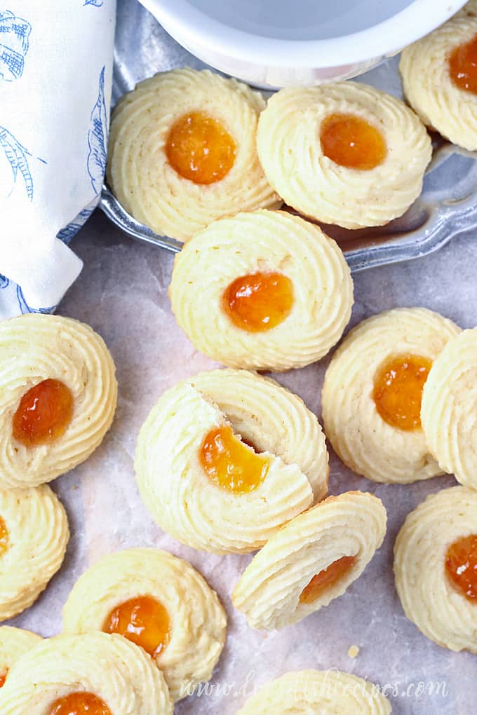 Apricot Spritz Cookies