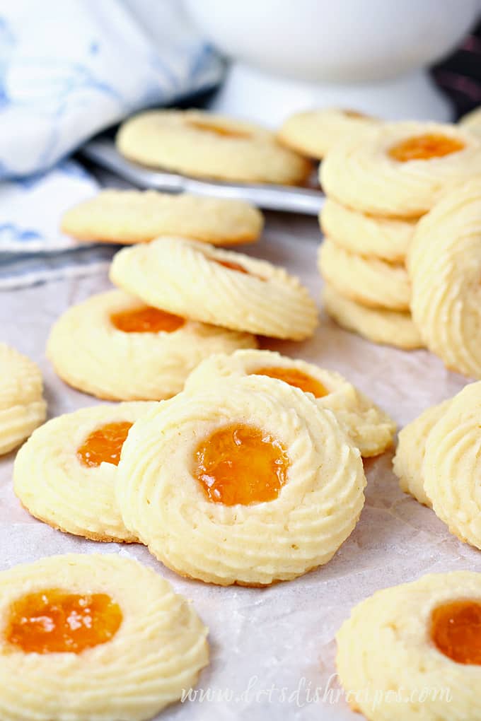 Apricot Spritz Cookies