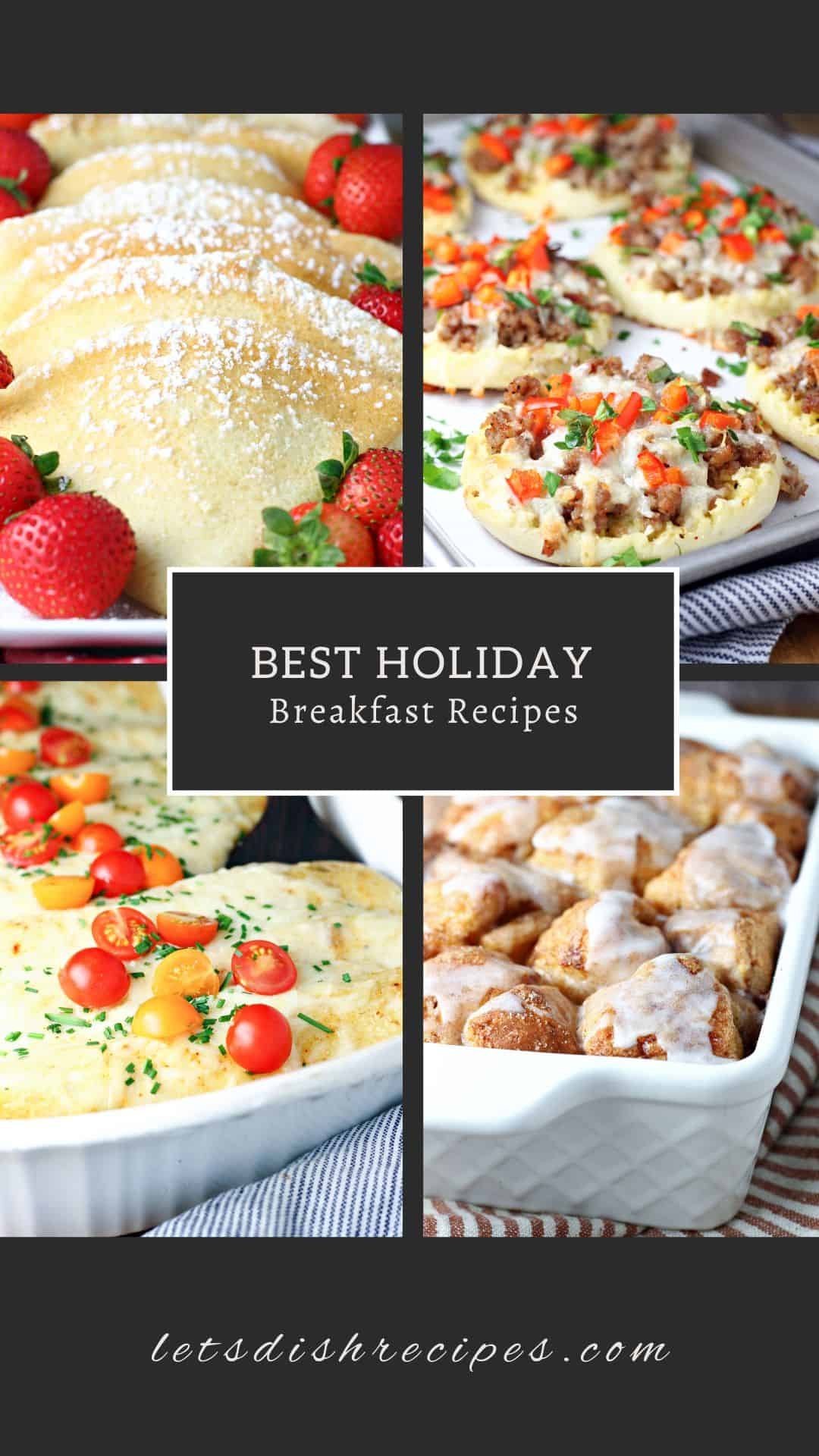 Best Holiday Breakfast Recipes collage