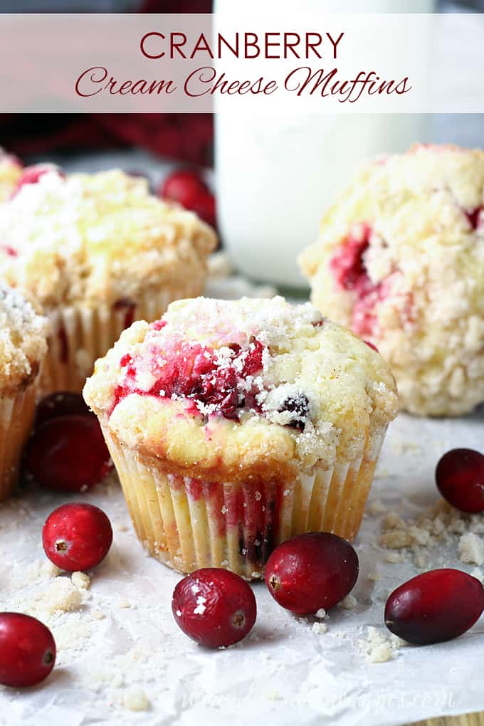 Cranberry Cream Cheese Muffins