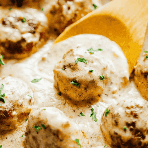 Creamy Cajun Chicken Meatballs