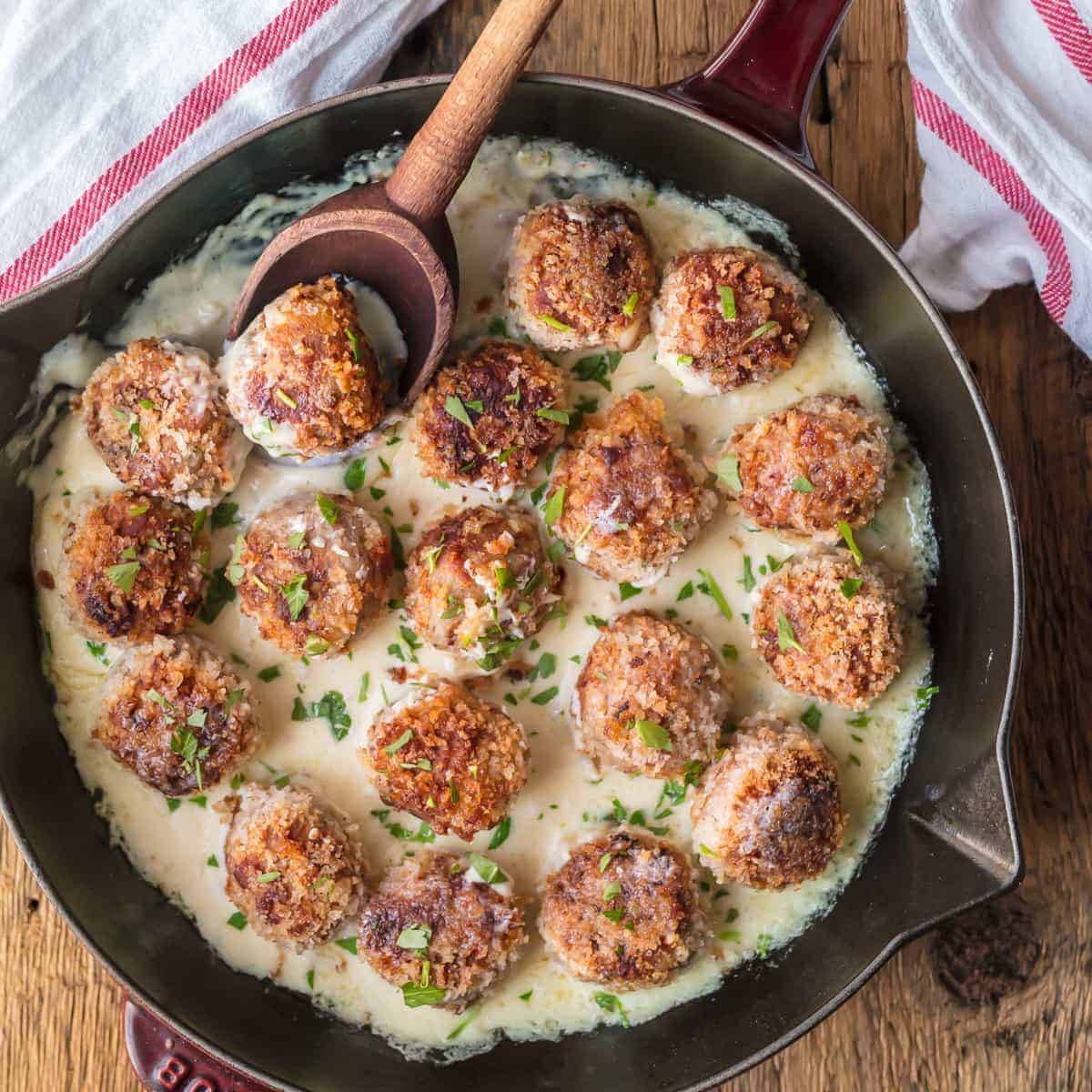 chicken cordon bleu meatballs 3 of 8