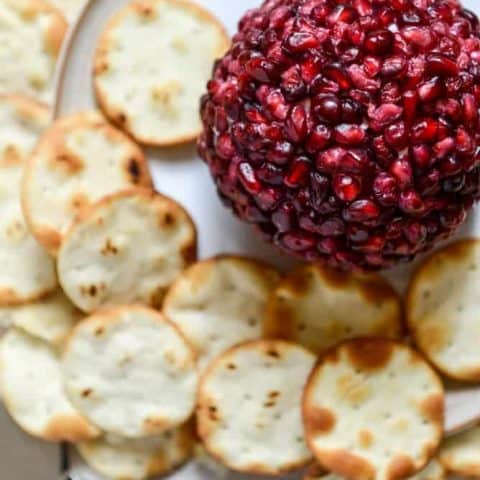 pomegranate cheeseball I howsweeteats.com 1