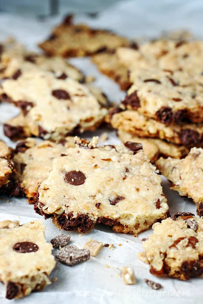 Chocolate Chip Toffee Cookie Bark