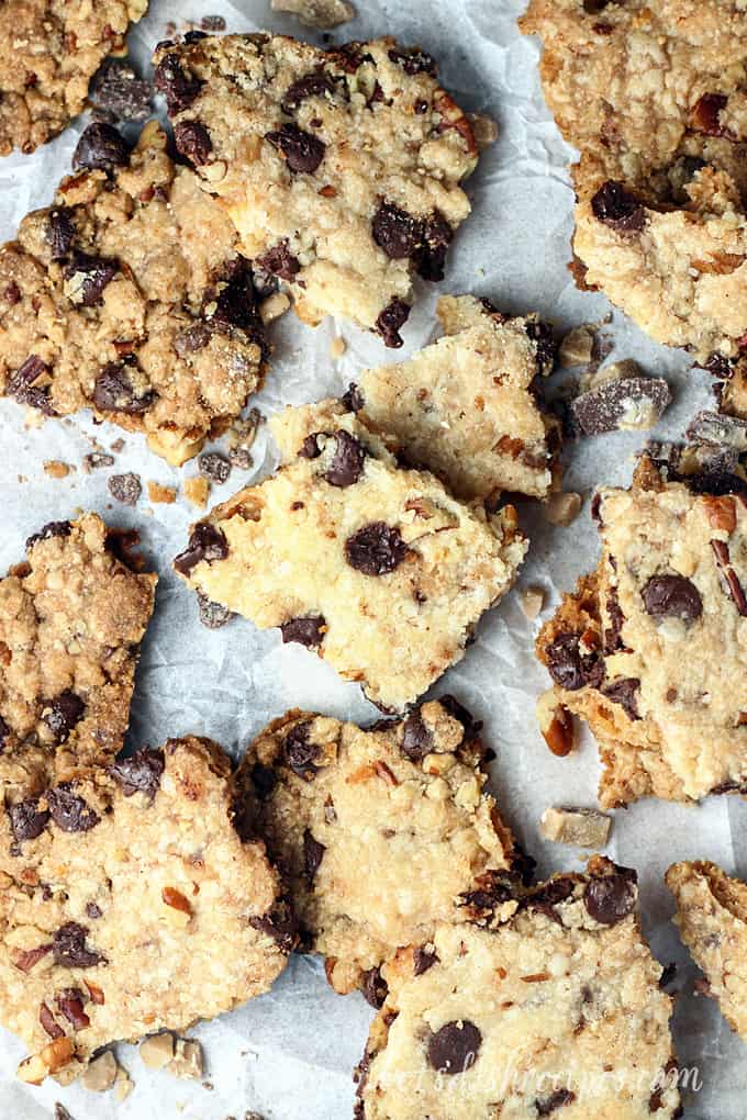 Chocolate Chip Toffee Cookie Bark