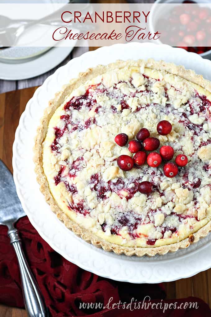 Cranberry Cheesecake Tart