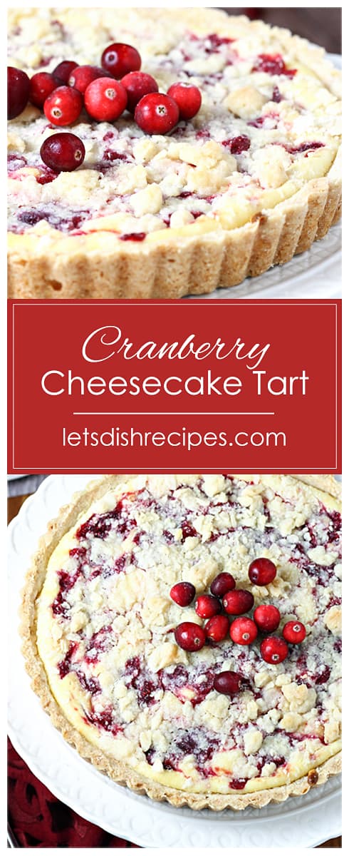 Cranberry Cheesecake Tart