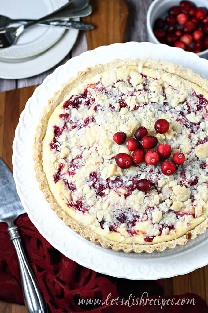 Cranberry Cheesecake Tart