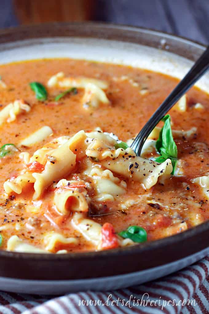 Creamy Lasagna Soup