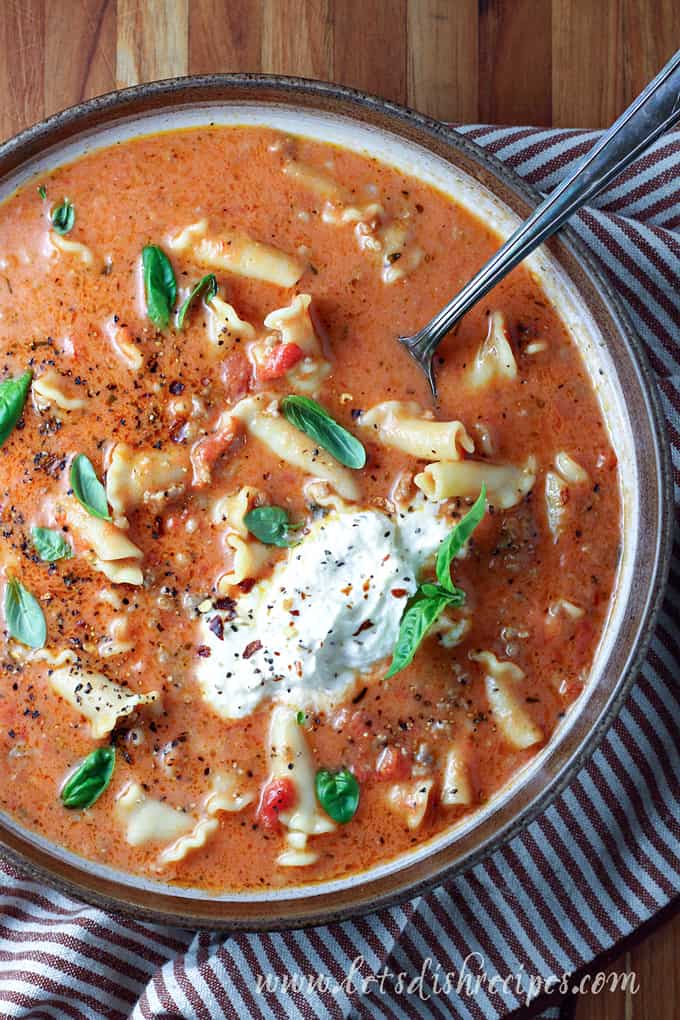 Creamy Lasagna Soup