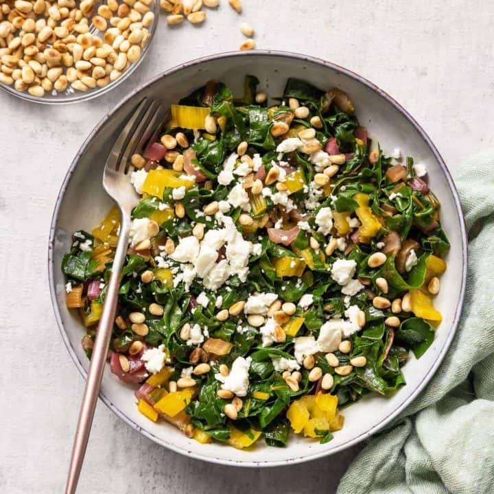 Swiss chard with feta 1