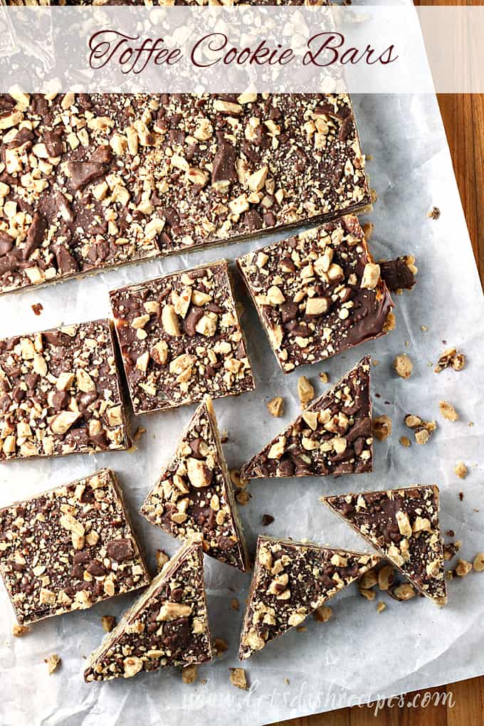 Easy Toffee Shortbread Bars