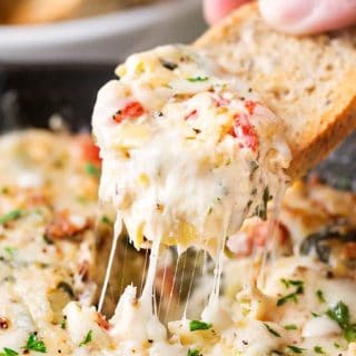 Asiago and Spinach Artichoke Dip feat