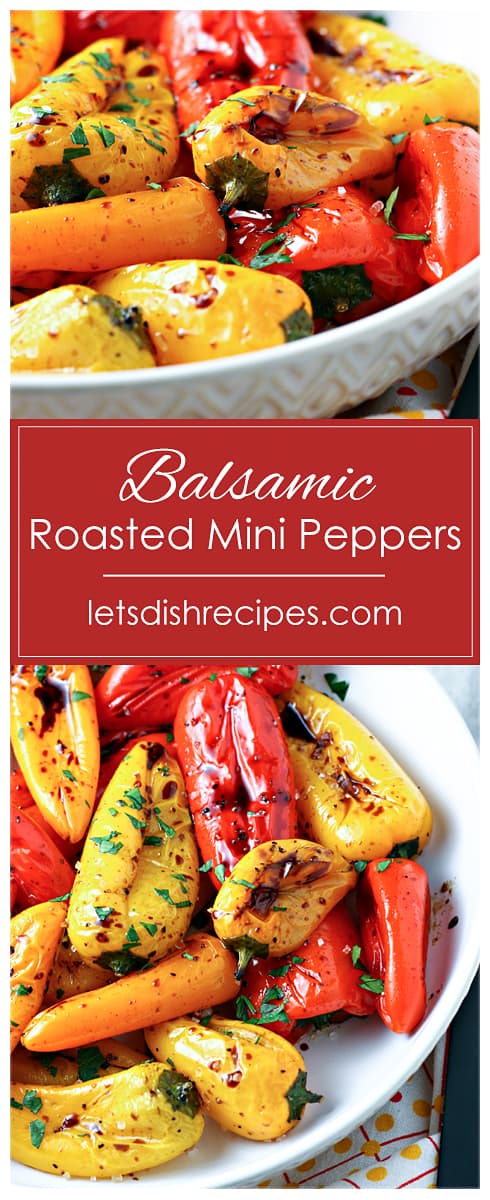 Balsamic Roasted Mini Peppers