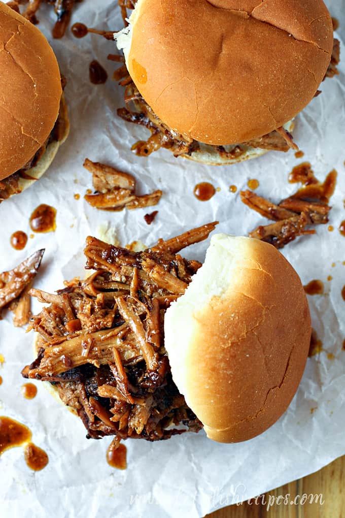 Cherry Cola Pulled Pork Sliders